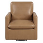Mira 34.5" Faux Leather Swivel Chair