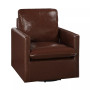 Mira 34.5" Faux Leather Swivel Chair