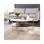 Valera Round Faux Marble Cocktail Table