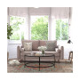 Carthage Upholstered Mid-Century Modern Pocket Spring Sofa With Wooden Legs And Removable Back Cushions