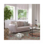 Carthage Upholstered Mid-Century Modern Pocket Spring Sofa With Wooden Legs And Removable Back Cushions