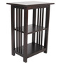 Mission 2 Shelf End Table, Espresso
