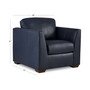 Cheriel 39" Leather Chair, Created for Macy's