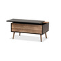 Jensen Modern and Contemporary Wood Lift Top Coffee Table with Storage Compartment