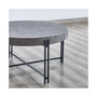 Morgan 36" Round Laminate Iron Cocktail Table