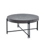 Morgan 36" Round Laminate Iron Cocktail Table
