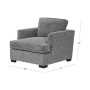 CLOSEOUT! Juliam 38" Fabric Chair, Created for Macy's