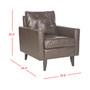 Olden Faux Leather Accent Chair