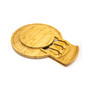 Bamboo Multi-Level Cheese Board Set with 3 Tools, 6 Piece