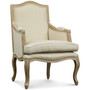 Kempler Wood Traditional French Accent Chair