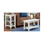 Shaker Cottage 2 Shelf End Table, Ivory