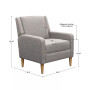 Juno 30.5" Wide Upholstered Accent Armchair