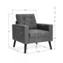 Modern Accent Armchair Upholstered Single Sofa Chair