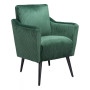 32" Wood, Polyester Bastille Boho Chic Accent Chair
