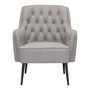 35" Steel, Polyester Tasmania Boho Chic Accent Chair