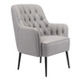 35" Steel, Polyester Tasmania Boho Chic Accent Chair