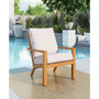38" Aluminum, Olefin Terrio Accent Chair