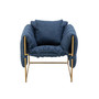 Accent Chair, leisure single sofa with metal frame
