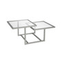 Amalie 2-Tier Satin Coffee Table, 43" x 23"