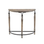 Wood Rustic Half Moon Table