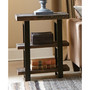 Pomona Metal and Reclaimed Wood 2-Shelf End Table