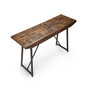 Walden 48" Solid Mango and Iron Parquet Sofa Table