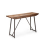 Walden 48" Solid Mango and Iron Parquet Sofa Table