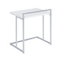 Rectangular Snack Table with Metal Base