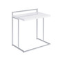 Rectangular Snack Table with Metal Base