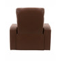 Distribution Tucson Home Theater Single Power Leather Gel Recliner with Stainless Steel Cup Holders