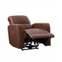 Distribution Tucson Home Theater Single Power Leather Gel Recliner with Stainless Steel Cup Holders