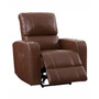 Distribution Tucson Home Theater Single Power Leather Gel Recliner with Stainless Steel Cup Holders