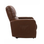 Distribution Tucson Home Theater Single Power Leather Gel Recliner with Stainless Steel Cup Holders