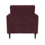 Sheahan Mid-Century Modern Channel-Tufted Armchair