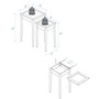 Lincoln Nesting End Tables with Concealed Compartment, Solid American Walnut Top
