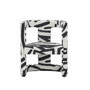 Ada Brushstroke Pattern Velvet Chair