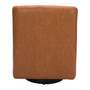 30" Metal, Polyurethane Brooks Swivel Base Accent Chair