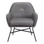 30" Steel, Polyester Hans Accent Chair