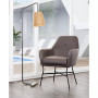 30" Steel, Polyester Hans Accent Chair
