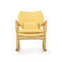 Benny Mid-Century Modern Tufted Rocking Chair with Accent Pillow