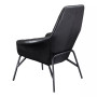 33" Steel, Polyurethane Javier Angular Shaped Accent Chair