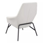 33" Steel, Polyurethane Javier Angular Shaped Accent Chair