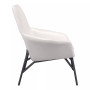 33" Steel, Polyurethane Javier Angular Shaped Accent Chair
