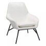 33" Steel, Polyurethane Javier Angular Shaped Accent Chair