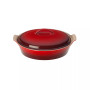 Stoneware 4-Qt. Heritage Covered Oval Casserole