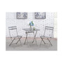 CLOSEOUT Mina Stainless Steel Folding Chair (Set of 2)