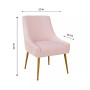 Beatrix Pleated Velvet Side Chair