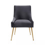 Beatrix Pleated Velvet Side Chair