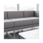 Contemporary Leather soft Soft Reception Modular Middle Chair