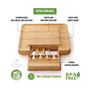 Bamboo Cheese Board and Knife Set